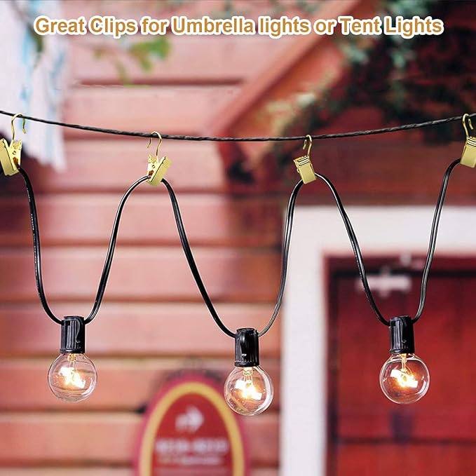 Coideal Small Curtain Clips Gold - 100 Pack Stainless Steel Curtain Hooks for Hanging Party String Lights Indoor, Art Crafts, Christmas Wedding Decoration (Light Gold) - Image 3