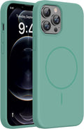 Miracase Silicone & Magnetic for iPhone 12 Pro Max Case, Midnight Green | Compatible with MagSafe, Soft Microfiber Lining, Premium Silicone Case Shockproof Drop Protection Phone Case for 12 Pro Max by Miracase