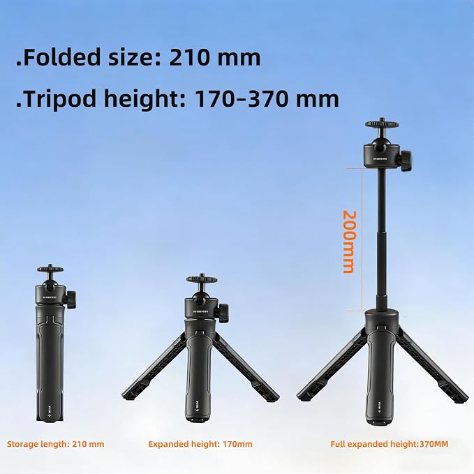 One-Click Mini Desktop Tripod for Camera, Phone & Action Cam | Adjustable Foldable Stand for Streaming, Zoom Meetings, Vlog Recording & Content Creation - Image 5