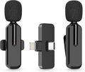 MAYBESTA Wireless Lavalier Microphone for iPhone, iPad, Android - Bluetooth Lapel Phone Mic for Video Recording - Mini Clip on Microphones for YouTube Podcast Interview(2-in-1 Port) by MAYBESTA