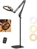 Ring Light with Stand Tripod for iPhone – Evershop 10” Overhead Camera Mount, 70.8” Tall Adjustable Selfie Light with Phone Holder for Video Recording, Photography, Streaming, TikTok, YouTube by Evershop