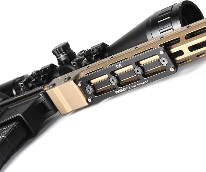 SHINEWEE Arca Dovetail Rail for M-LOK System – Quick-Release Tripod Mount Adapter | Compatible with Arca-Swiss/RRS Standards | Lightweight Aluminum Hunting Accessory | 4-Slot Interface - Image 4