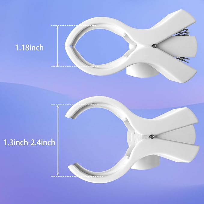 Large Microphone Clip for Mics with Outer Diameter 1.26" to 2.3" | Adjustable Mic Holder, Premium ABS, Inside sponge to protect microphones, With 5/8" Male to 3/8" Female Screw Adapter - Image 4