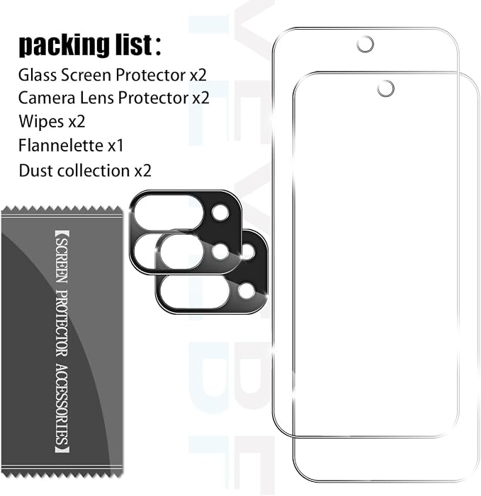 Screen Protector for Google Pixel 9 Pro Fold, [2+2 Pack] Tempered Glass for Pixel 9 Pro Fold & Camera Lens Protectors[Ultrasonic Fingerprint Unlock] [Case Friendly] [Bubble-Free] 6.3 Inches - Image 7