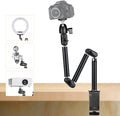 TARION Overhead Camera Desk Mount Articulating Arm with Gear Joints TKA01-M | 3-Section Arm, 6.6lb Load Capacity, 3/8'' Screw and 1/4'' Screw Ballhead, for DSLR SLR Mirrorless Cameras Projector Ringlight by TARION