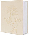 Vienrose 4x6 Photo Album Holds 200 Photos Vegan Leather Cover | Horizontal pockets, Beige, Large capacity, Family Wedding Baby Travel by Vienrose
