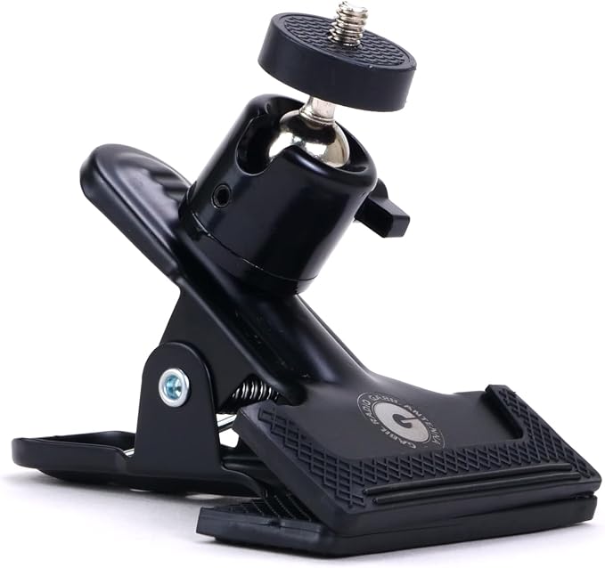 Gabil GRM-DDC1-2 Pack Aluminum Alloy Clamp with 1/4" Damping Ball Head, Universal Mount for GRA-AT330T/TC Controller Box and Camera Accessories, Anti-Slip Rubber Pads, Fits 2.28" Max Table Thickness - Image 9