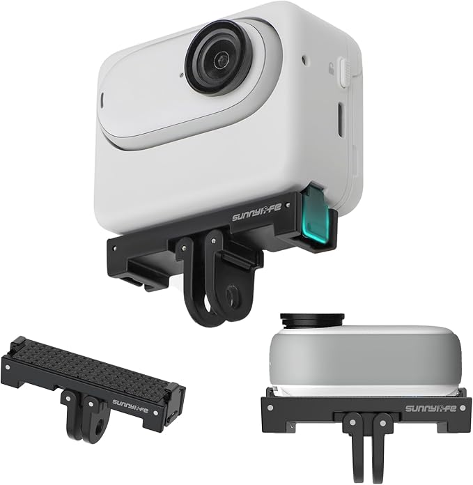 Magnetic Quick-Release Mount for Insta 360 Go 3s Accessories | Aluminum Alloy Camera Mount Adapter With 1/4" Threaded Port For Tripods & Selfie Sticks, Vlogging by Sinyutia
