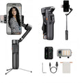 Hohem iSteady V3 Gimbal Stabilizer, Magnetic AI Tracking, Removable Remote, 3-Axis Smartphone Gimbal with Built-in Telescopic Rod and Tripod, Perfect for Content Creators(Black) by Hohem