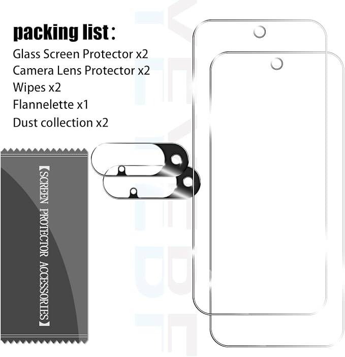 Screen Protector for Google Pixel 10, [2+2 Pack] Tempered Glass & Camera Lens Protectors[Ultrasonic Fingerprint Unlock] [Case Friendly] [Bubble-Free] Screen Protector Glass For Pixel 10 - Image 7