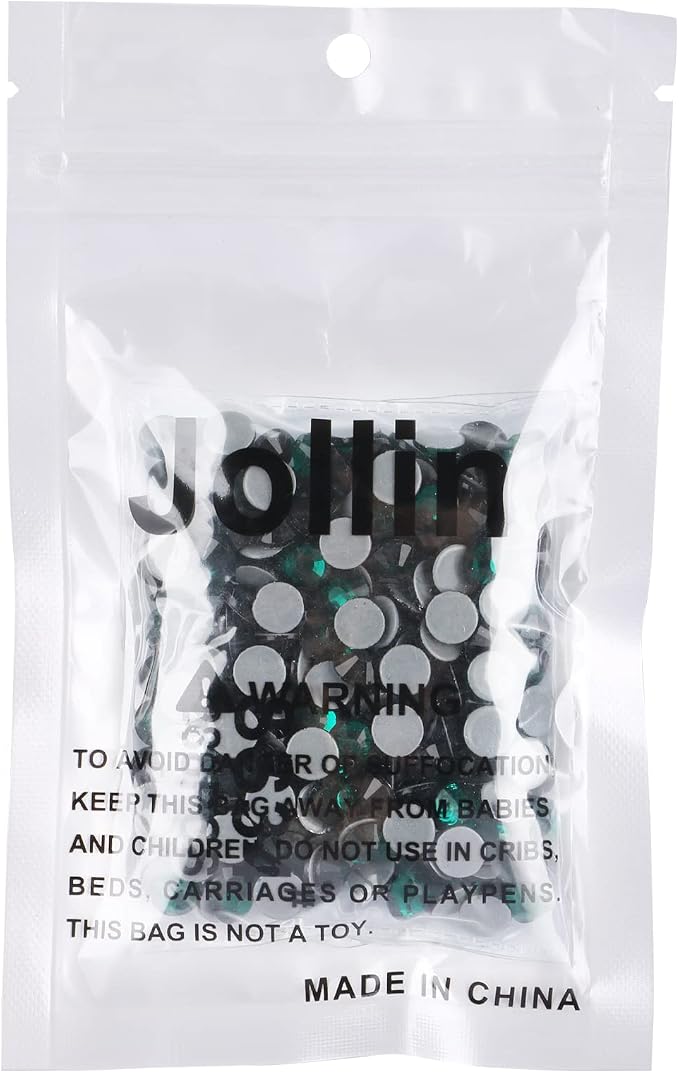 Jollin Hotfix Rhinestones Flatback Crystal Gems 7.2mm SS34, Dark Green | 288pcs Hot Fix Crystals Glass Rhinestones for Bedazzling, Crafting, Clothes, Shoes & Accessories DIY Decoration - Image 7
