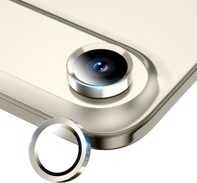 for iPhone Air Camera Lens Protector- Light Gold | 9H Tempered Glass, Metal Individual Camera Cover, Accessories, Anti-drop, Case Friendly, HD Clear, Anti-Scratch by WumigooProducts
