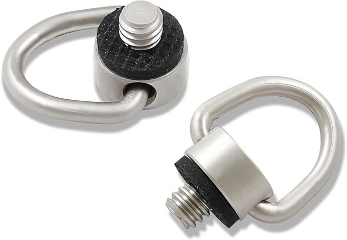 Litoexpe Stainless Steel D Ring Screw 1/4"-20 | For Tripod, Camera Strap, and Gimbal Attachment by PRATICALPRODUCTS