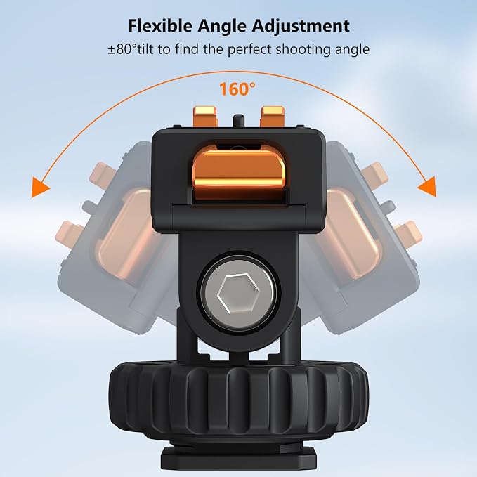 VRIG AC-44 Magnetic Quick-Release Cold Shoe Mount for Insta360 Ace Pro 2 | Cold Shoe Adapter & 1/4" Thread Tripod Adapter Compatible DSLR Camera Hot Shoe, Tripod, Action Camera Accessories - Image 3