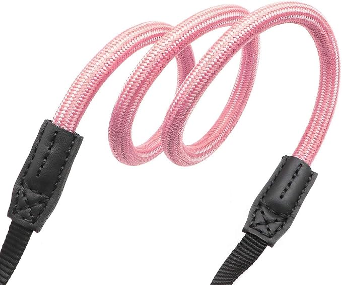 Quick Release Camera Neck Strap Shoulder Strap Belt for Mirrorless Digital Cameras Climbing Rope with Quick Release QD Loops Connector with O-Ring Adjustable Length 30-53inch Pink - Image 6