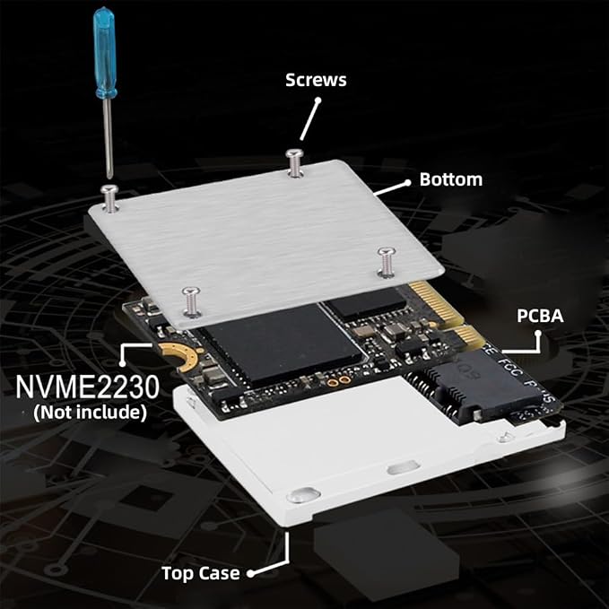 Xiwai CFexpress Card Reader Type-B to NVME 2230 Memory Card Kit Case CFE CFB NGFF M-Key Adapter Alloy Shell for Camera 8K RAW PCIe Expansion - Image 2