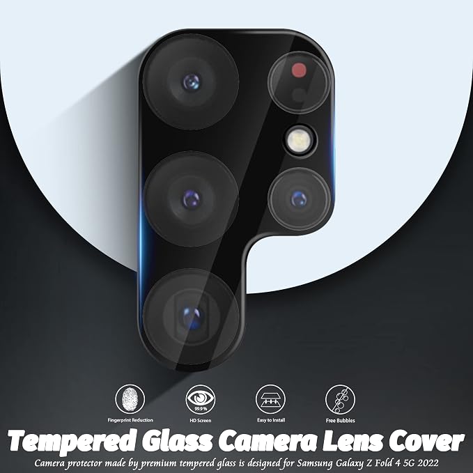 (3 Pack) Orzero Camera Lens Protector Compatible for Samsung Galaxy S23 Ultra 5G, Protector de Cámera Tempered Glass 9 Hardness HD Anti-Scratch Bubble-Free - Image 5