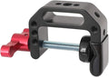 CAMVATE C Clamp with 1/4 and 3/8 thread hole for Camera Monitor(Red handle) by CAMVATE