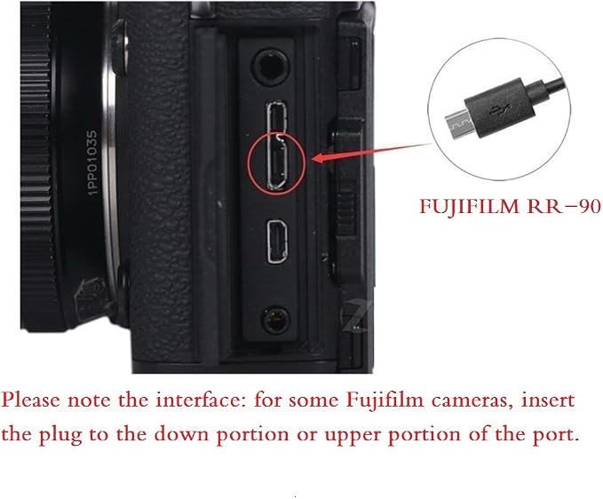 PHOLSY Shutter Remote Control Cable RR90 Release Cord for Fujifilm | Compatible with Fuji GFX50S, X-Pro2, X-H1, X-T2, X-T1, X-T10, X-T20, X-T100, X-E2S, X-E2, X-E3, X-M1, X-A20, X-A5, X-A3, X-A2 - Image 4
