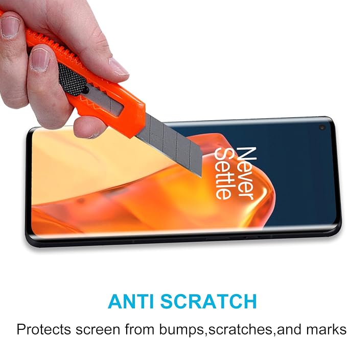 Didisky Screen Protector for Oneplus 9 Pro, 3 Pack Tempered Glass Film with 2 Pack Camera Lens Protector, Easy to Use,Scratch-Resistant,9H Hardness,3D Curved Full Coverage - Image 5