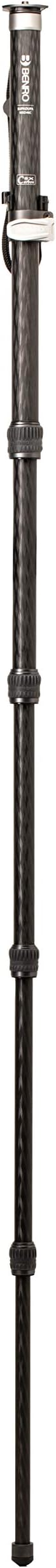Benro Carbon Fiber Monopod – 6-Section Lightweight Travel Monopod with Twist Locks, Folding Base, Quick Height Adjustment, and High Load Capacity for DSLR, Mirrorless & Video Cameras (MSD46C) | High Load Capacity for DSLR, Video Cameras (MSD46C), Foldi... - Image 2