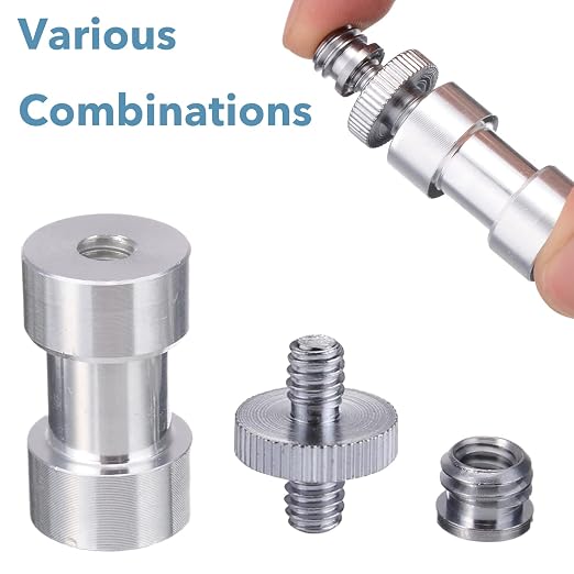 16PCS Camera Screws Mount Set 1/4 Inch and 3/8 Inch Threaded Converter Screws Adapter Flash Shoe Mount for DSLR Camera/Tripod/Monopod/Ballhead/Flash Light/Quick Release Plate - Image 3