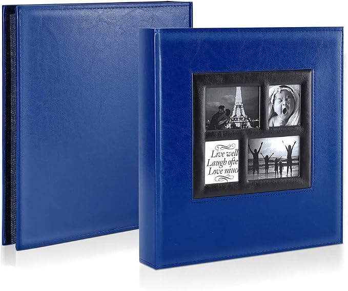 Ywlake Photo Album 4x6 500 Pockets Photos, Extra Large Capacity Family Wedding Picture Albums Holds 500 Horizontal and Vertical Photos Blue - Image 2