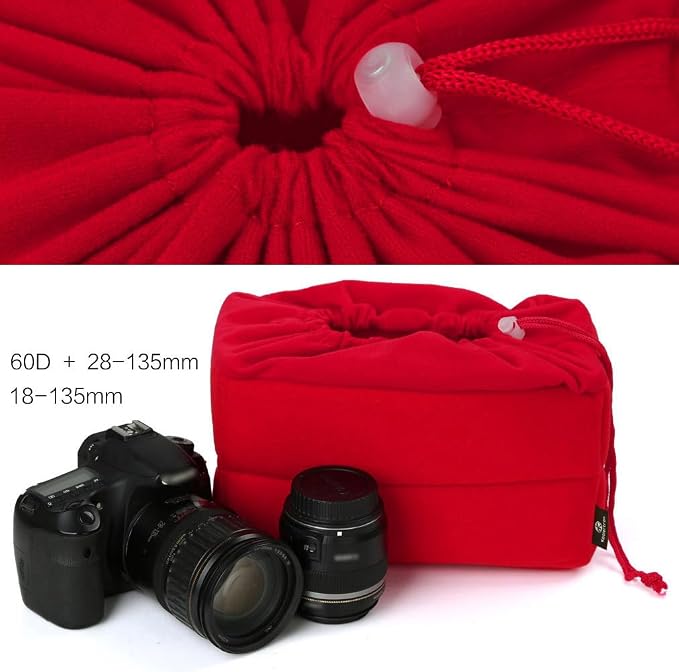 Koolertron Shockproof Camera Photo Bag for SLR TLR Camera Insert Partition Padded Case,Can be Put Directly Into the SLR Camera Bag With Freely Adjustable Compartment - Image 3
