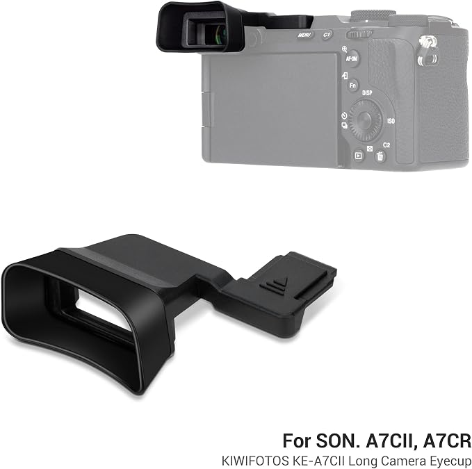 Extended A7CII A7CR Eyecup,Camera Eye Cup for Sony Alpha A7CII A7CR Only | Soft Silicon,for Sony Alpha A7CII A7CR Camera,Not Fits A7C,Not Scratch the Camera Body,Not Affect the Use of Screen - Image 6