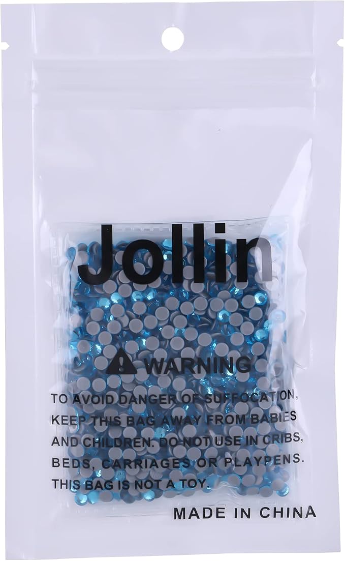 Jollin Hotfix Rhinestones Flatback Crystal Gems 4mm SS16, Aquamarine | 1440pcs Hot Fix Crystals Glass Rhinestones for Bedazzling, Crafting, Clothes, Shoes & Accessories DIY Decoration - Image 7