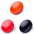 VKO Metal Soft Shutter Release Button | Delicate Camera Shutter Button Black Red Orange 11mm Concave Surface(3 Pack) by VKO