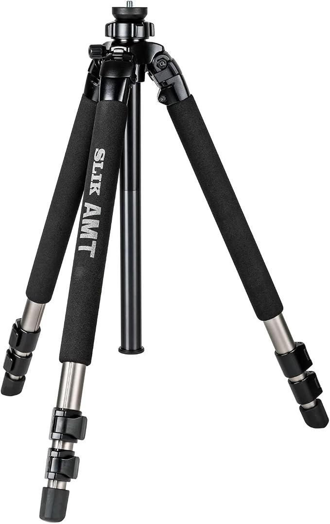 SLIK PRO 700 DX Silver Tripod Legs 71" Tall (615-317) - Heavy Duty AMT Alloy Legs Support up to 44lbs of Heavy telephoto Lenses, Spotting scopes, and Professional Filmmaking Cameras by Unknown
