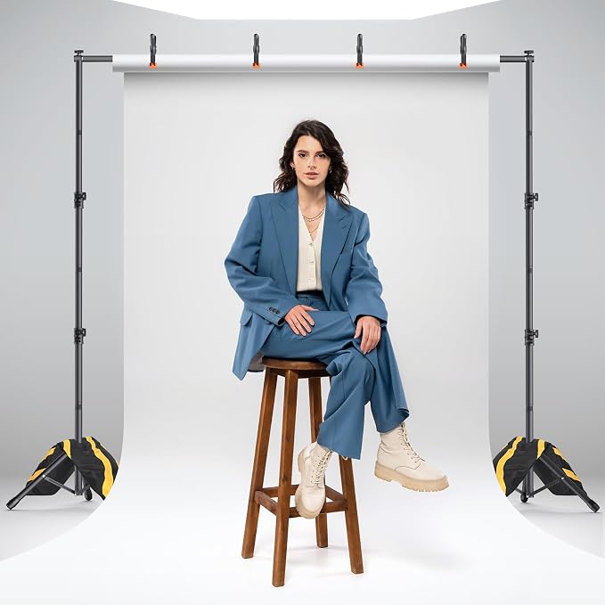 Backdrop Stand Kit - 6 Widths, 10x10ft Adjustable Background Stand for Parties & Studio Photography - Image 7