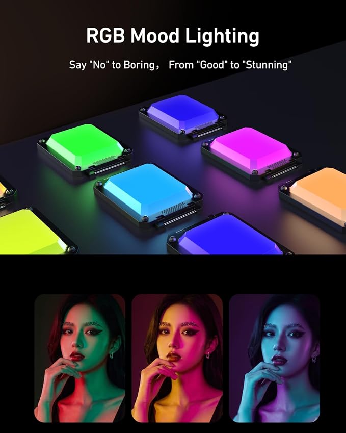 TELESIN Ultra-Slim Phone Camera Grip with RGB 360° Selfie Light & Mirror | Enhance Zoom Fun Shot 18N Strong Magnet Grip for iPhone/ Android Native Camera Control, No Need App for iOS26/17/18, 1/4 Nut - Image 9