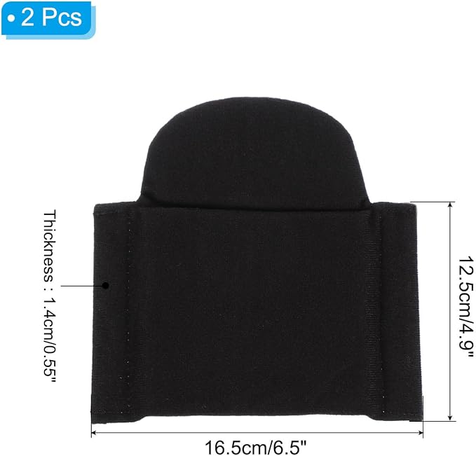 PATIKIL Camera Bag Divider, 2Pcs 6.5"x6.3"x0.55" Shockproof Camera Bag Inserts Separator Pad Protective Lens for Nikon Camera DSLR Protect Bag Organizer Universal Divider Cushion, Black - Image 2