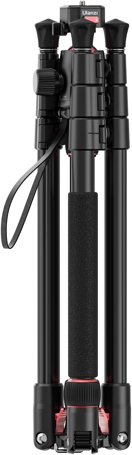 ULANZI TT31 72.4" Claw Quick Release Aluminum Camera Tripod & Monopod, Panorama 360° Ball Head Detachable w 180°Revertible Legs, Up Load 8.82lb, for Sony/Canon/Nikon/Fujifilm and More - Image 9
