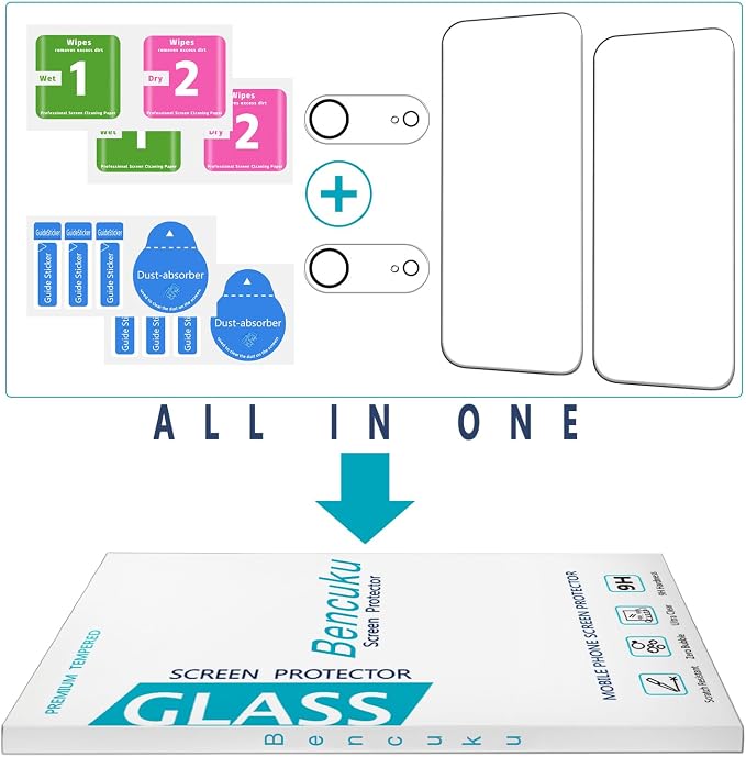 2+2 Pack Screen Protector for iPhone Air / 17 Air Tempered Glass | with Camera Lens Protector, 9H Hardness, Anti Scratch, Bubble Free - Image 7