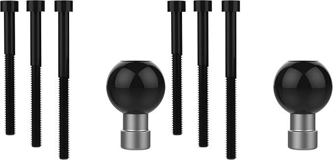 RAM MOUNTS RAM-B-367U Motorcycle Handlebar Clamp Base with M8 Bolts with B Size 1" Ball (Pack of 2) by RAMMounts