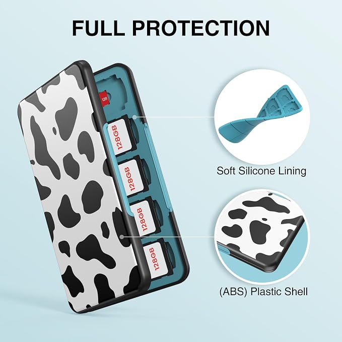 HEIYING SD Card Holder Witch 40 Precise Slots for SDXC SDHC Micro SD Cards | Portable SD Card Case, Hard ABS Shell with Soft Silicone Lining, Precise Card Slots,Magnetic Closure for Neat Storage - Image 4