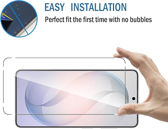 2+2 Pack for Samsung Galaxy S26 Screen Protector with Camera Lens Protector,Full Coverage 9H Tempered Glass Film,HD Clear Scratch Resistant,Bubble-Free for Samsung Galaxy S26 Screen Protector - Image 9