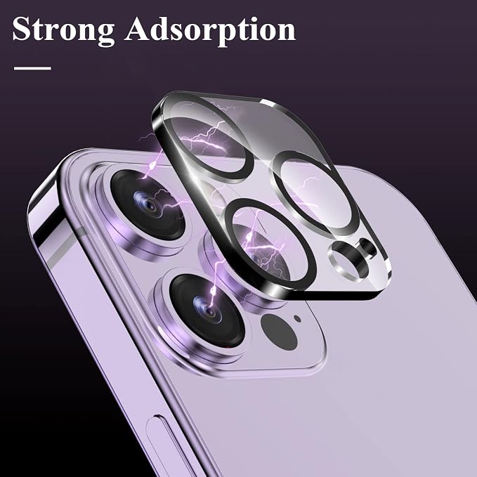 YWXTW [5 Pack Designed for iPhone 14 Pro Max Camera Lens Protector, for iPhone 14 Pro Camera Lens Protector, Night Shooting Mode, Anti Scratch HD Clear 9H Hardness Tempered Glass - Image 4
