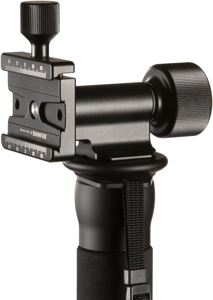 Monopod Gimbal Head – Side Saddle Speed Tilt with Arca-Swiss Dovetail Quick Release Plate | Supports Medium & Telephoto Lenses | Max Load 100lbs - Image 6