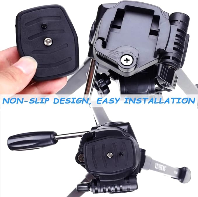 2 Pack 35 mm Tripod Quick Release Plate Camera Tripod Mount Adapter, QR Camera Mounting Ball Head Parts Replacement for Quantaray Slik Walmart Sunpak 5800D 7000TM 6400UT 8001UT MX1000 - Image 8