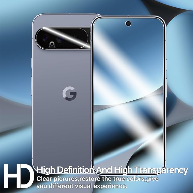 BIGFACE for Pixel 10 Pro XL Tempered Glass Screen Protector + Camera Lens Protector [2 + 2 Pack][Fingerprint Unlock] [Anti-Scratch] [Case Friendly] Clear HD Protective Film for Google Pixel 10 Pro XL - Image 6