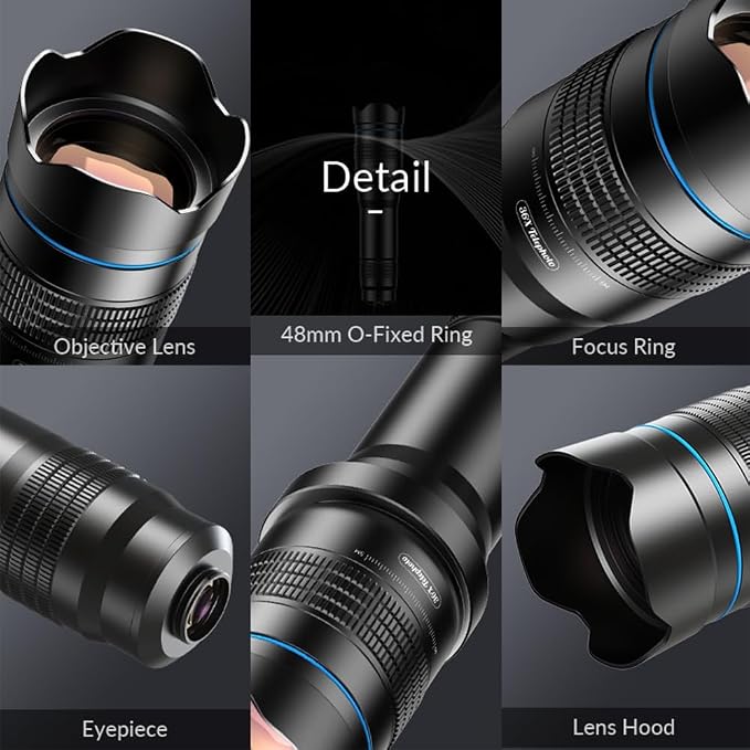 APEXEL 36X Telephoto Lens with Tripod – Pro Telephoto Camera Lens | for Iphone, Samsung, Pixel, and More – Optical Zoom Captures Faraway Buildings, Mountains, and Wildlife in Crisp Detail - Image 9