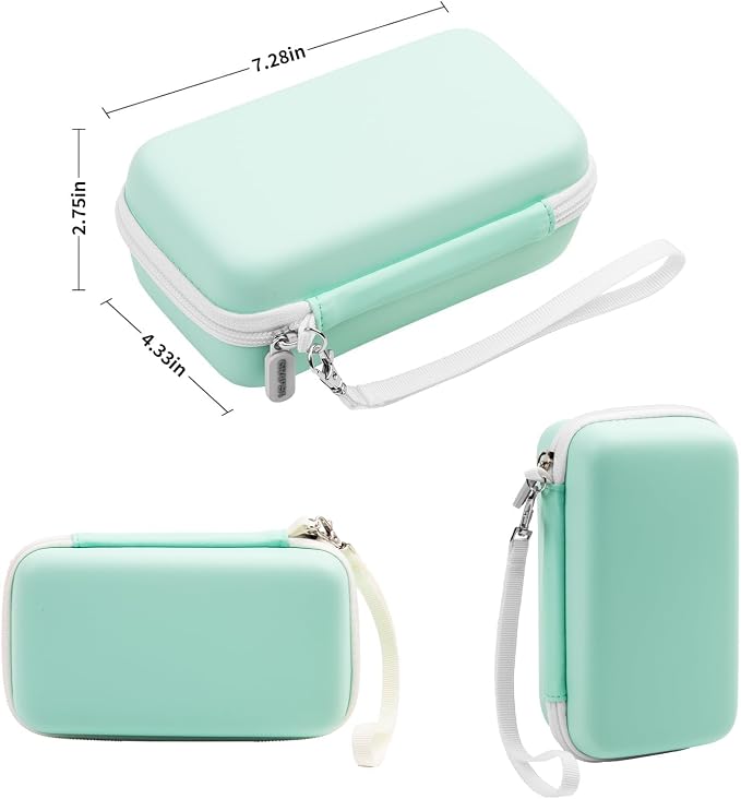 Kids Instant Print Camera Case, Travel Storage Bag for Girls Boys | for ESOXOFFORE for Dylanto for Anchioo for WEEFUN for GKTZ for Amzelas for Mafiti, Mesh Pocket, Wrist Strap, Mint Green - Image 5
