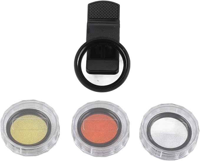 Yosoo Health Gear Aquarium Coral Lens Kit, 3-in-1 Fish Tank Photography Lens with Macro & Orange Yellow Filters for Smartphone by YosooHealthGear
