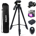 Endurax 60'' Camera Tripod Camera Stand for Canon Rebel Eos Nikon DSLR, Travel Tripods for Phone Tablet with Remote Black | Tripod Stand for Canon/Nikon/Sony DSLR；360° Pan head, Quick-Release & Bubble Level；Lightweight Aluminum with Carry Bag by EnduraxPhoto
