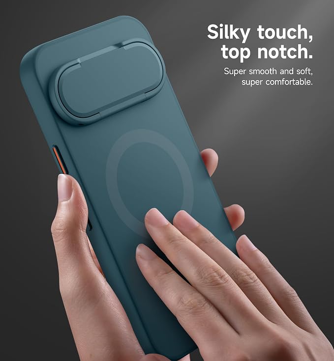 SURITCH for Google Pixel 11 Pro XL Phone Case, Compatible with MagSafe, Protective Cover with Camera Cover & Adjustable Metal Kickstand for Pixel 11 Pro XL 2026 -Lake Green - Image 4