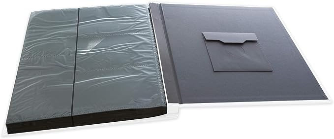 Kiera Grace 400-Pocket Jocelyn Simple & Classic Photo Album For Home & Office With CD Storage Pocket, 13.19”L x 12.01"W x 1.5“H To Display 400-4" x 6" Pictures, 6 Pieces, White - Image 6